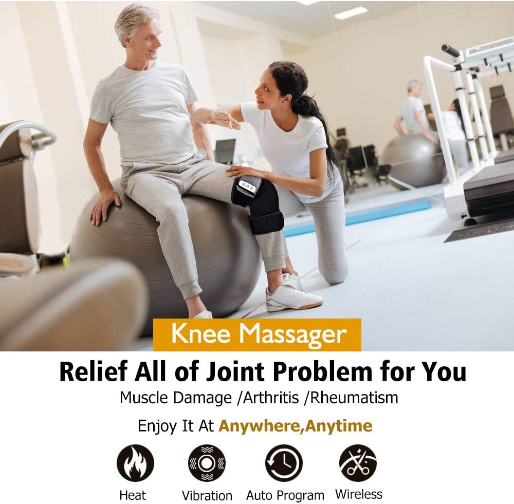 ORANGLES Portable Knee Massager Electric Infrared Heating and Vibration Therapy Physiotherapy Wrap - elegant presentation - exhibiting components - Image 6 of 6 | ideal for home | Discount on Portable Knee Massager Electric Infrared Heating and Vibration Therapy Physiotherapy Wrap Virginia | Free Shipping ORANGLES