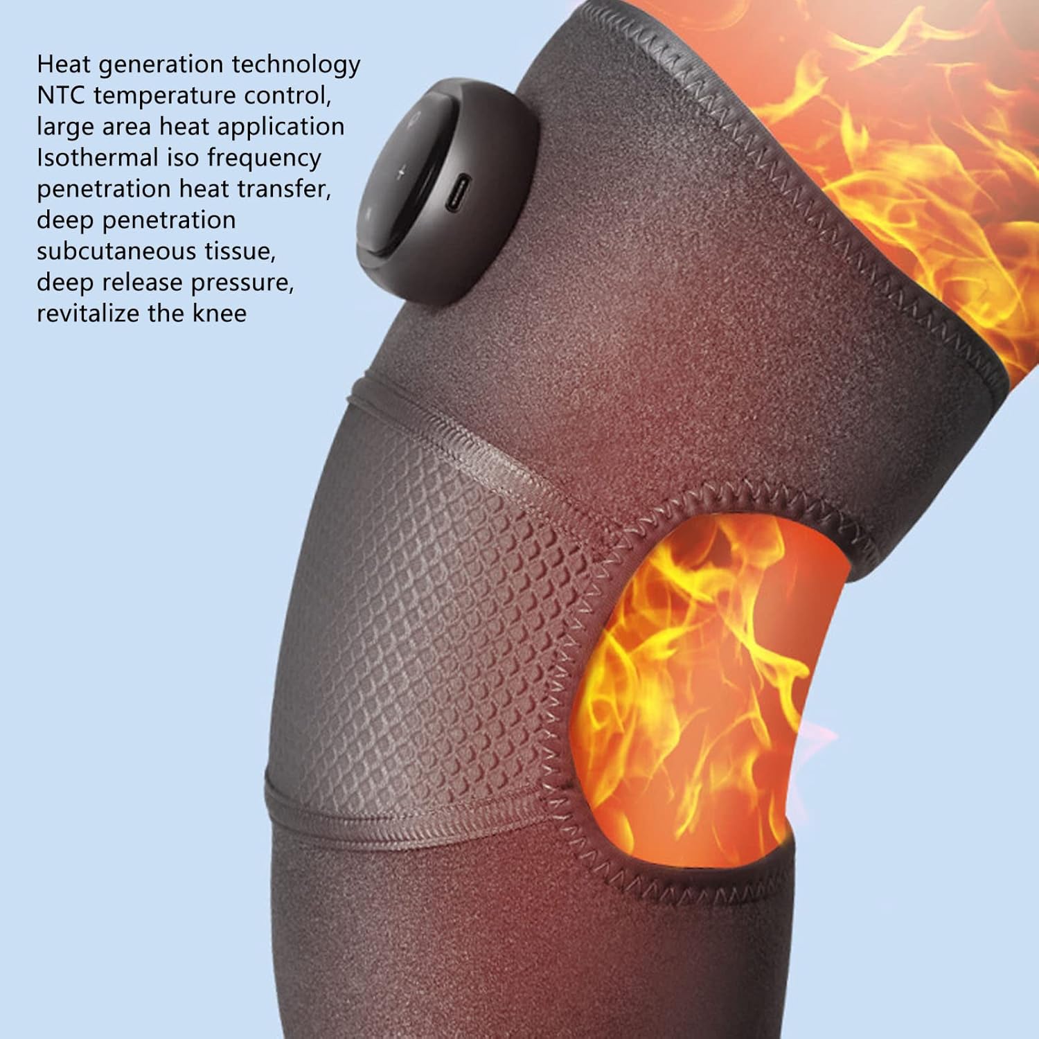 ORANGLES Best Knee Massager Household Electric Heating Knee Pads for Warm Therapy, Pain Relief, and Comfort - angled perspective - presenting advantages - Image 4 of 6 | fits any environment | Purchase Best Knee Massager Household Electric Heating Knee Pads for Warm Therapy, Pain Relief, and Comfort Michigan | Free Shipping ORANGLES