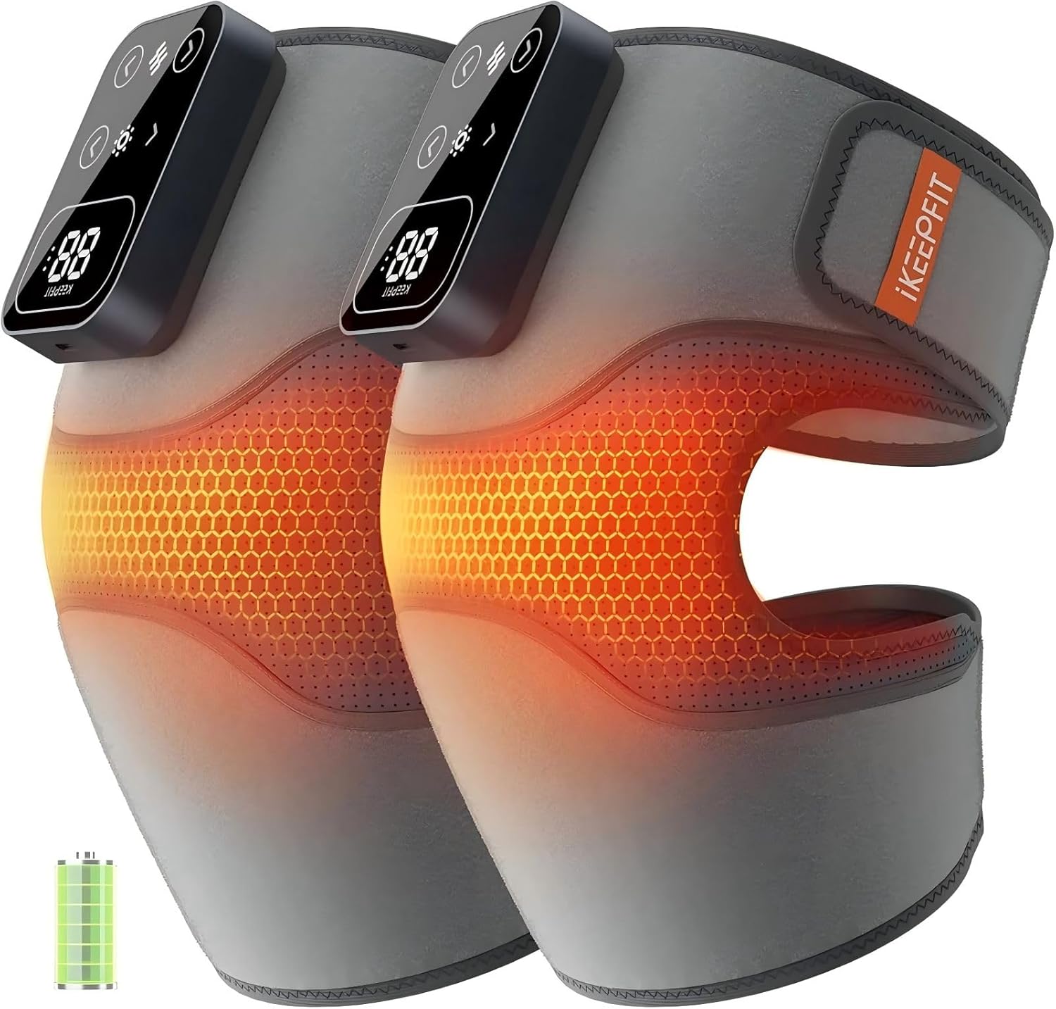 Pain Relief Massager Smart Rechargeable Knee Pad with Bandage Design for Comfort and Recovery