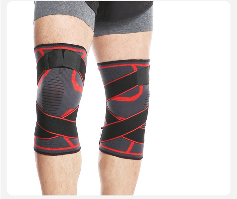 ORANGLES Knee Pads Outdoor Sports Compression with Horoscope Cross Strap Support - angled perspective - presenting advantages - Image 4 of 4 | fits any environment | Purchase Knee Pads Outdoor Sports Compression with Horoscope Cross Strap Support Michigan | Free Shipping ORANGLES