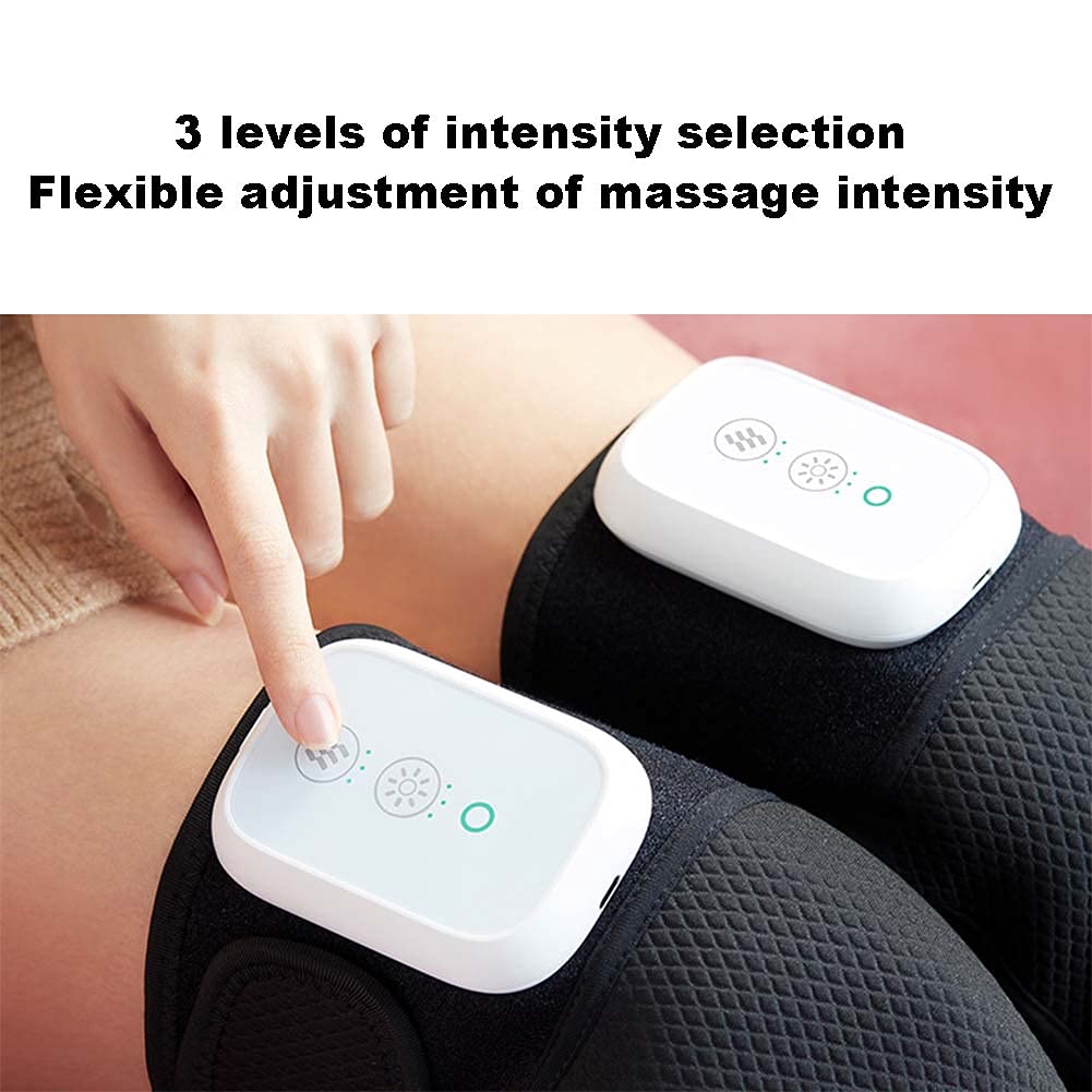 ORANGLES Knee Massager Rechargeable Heated Physiotherapy Device for Pain Relief and Cold Legs Support - angled perspective - presenting advantages - Image 4 of 5 | fits any environment | Purchase Knee Massager Rechargeable Heated Physiotherapy Device for Pain Relief and Cold Legs Support Michigan | Free Shipping ORANGLES
