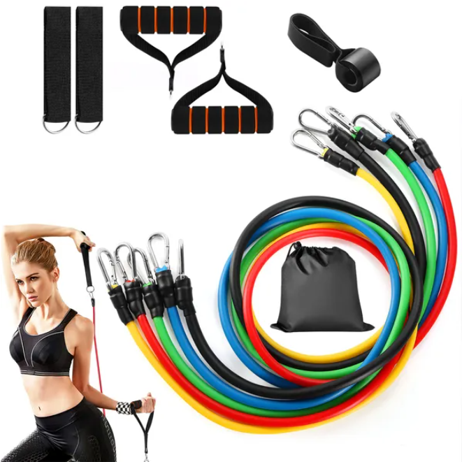 Resistance Band Set Portable Strength and Flexibility Training Kit
