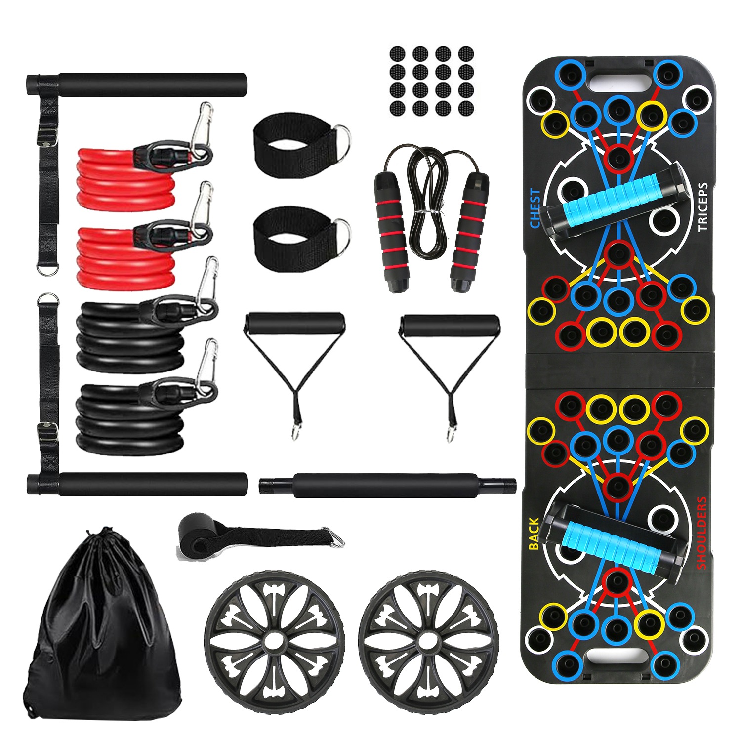 Foldable Push Up Board 15‑in‑1 Multifunctional Home Gym Strength Training Kit