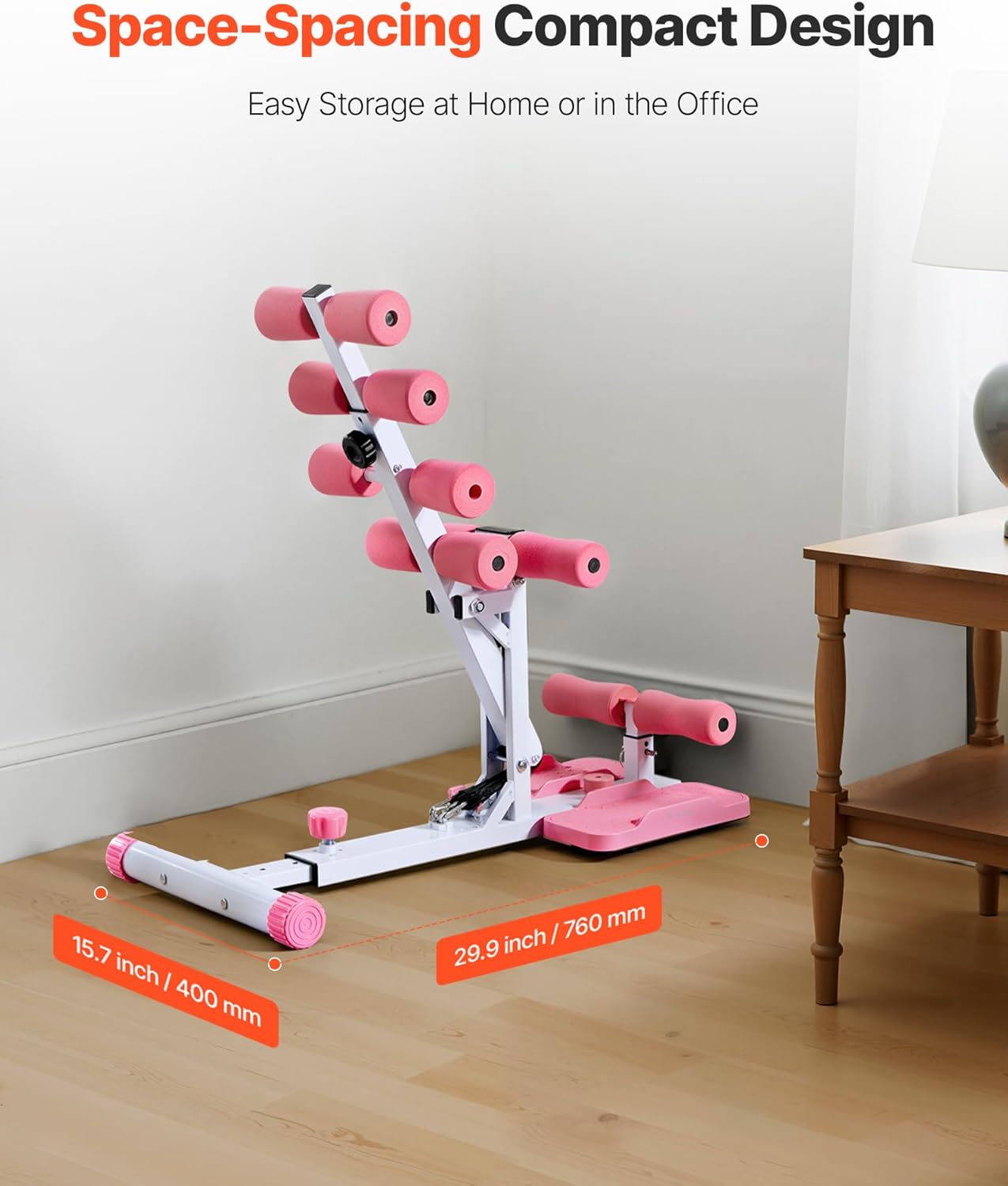 ORANGLES Squat Machine Deep Glute Trainer with Resistance Bands for Home Gym - full product showcase - displaying specifications - Image 5 of 5 | adapts to any space | Squat Machine Deep Glute Trainer with Resistance Bands for Home Gym deal New Jersey | Free Shipping ORANGLES