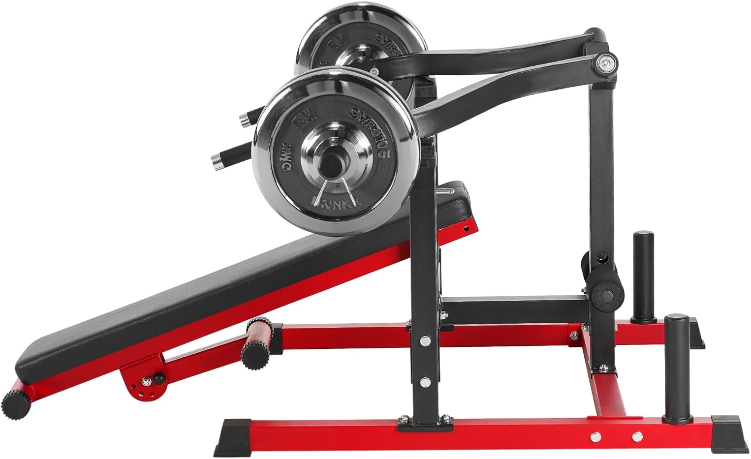 ORANGLES Chest Press Machine 450 LBS Adjustable Bench with Converging Arms for Home Gym - angled perspective - presenting advantages - Image 4 of 6 | fits any environment | Purchase Chest Press Machine 450 LBS Adjustable Bench with Converging Arms for Home Gym Michigan | Free Shipping ORANGLES