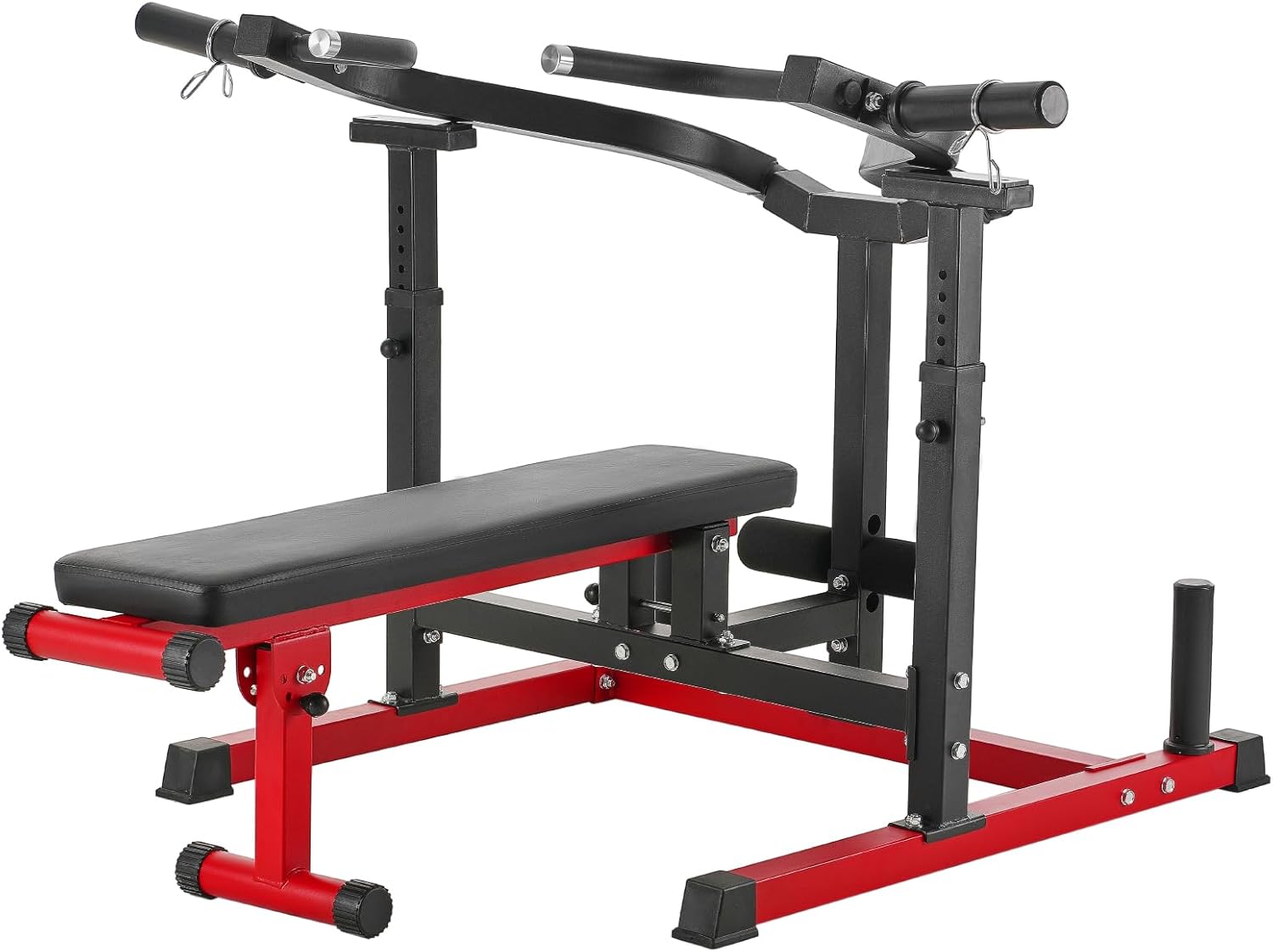 ORANGLES Chest Press Machine 450 LBS Adjustable Bench with Converging Arms for Home Gym - full product showcase - displaying specifications - Image 5 of 6 | adapts to any space | Chest Press Machine 450 LBS Adjustable Bench with Converging Arms for Home Gym deal New Jersey | Free Shipping ORANGLES
