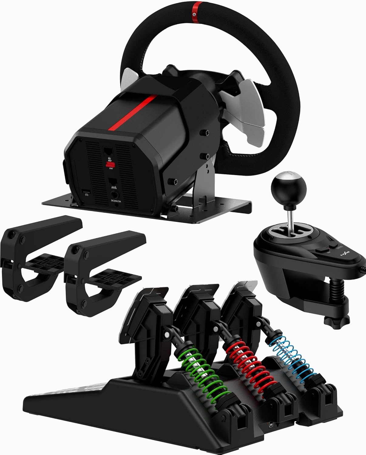 PXN V10 Racing Wheel – Force Feedback Game Aiming Wheel for PC, Xbox One & PS4