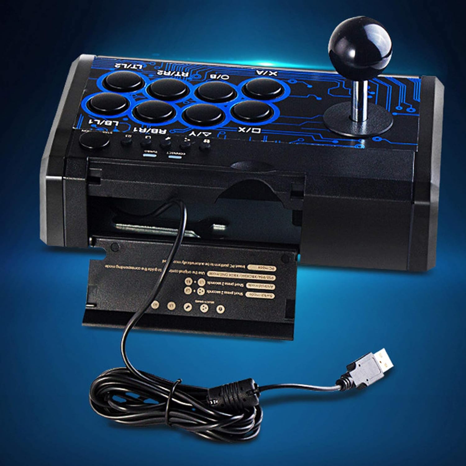 ORANGLES Fighting Stick USB Wired Game Joystick – Arcade Rocker Controller for PC & Console - high resolution display - exposing craftsmanship - Image 2 of 6 | built for everyone | Fighting Stick USB Wired Game Joystick – Arcade Rocker Controller for PC & Console for sale Georgia | Free Shipping ORANGLES