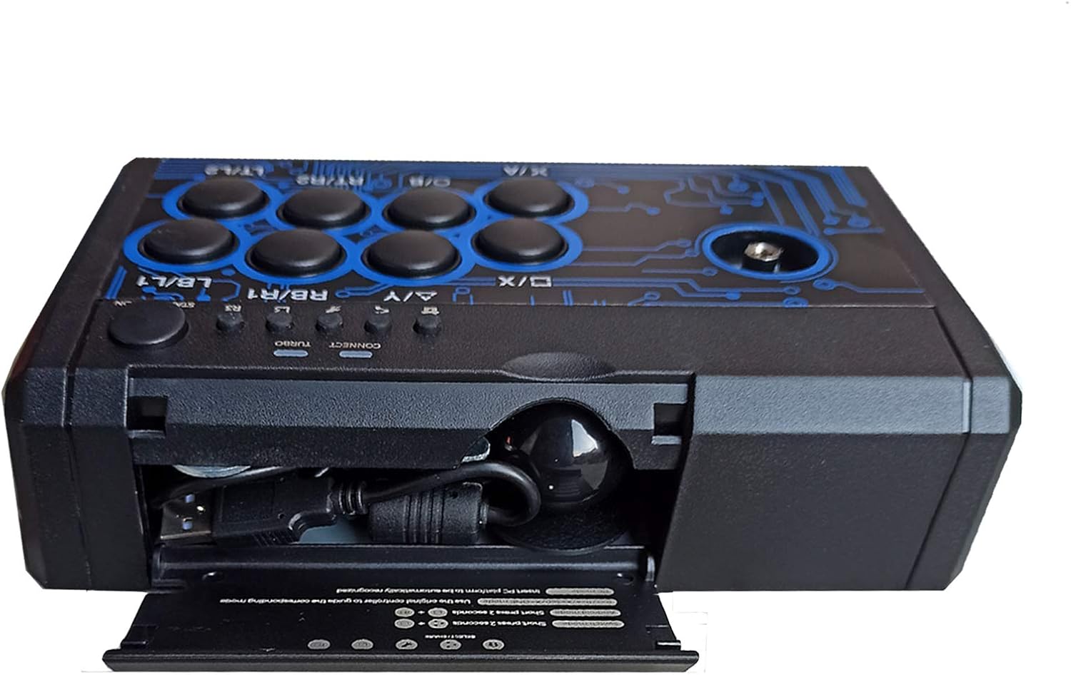 ORANGLES Fighting Stick USB Wired Game Joystick – Arcade Rocker Controller for PC & Console - angled perspective - presenting advantages - Image 4 of 6 | fits any environment | Purchase Fighting Stick USB Wired Game Joystick – Arcade Rocker Controller for PC & Console Michigan | Free Shipping ORANGLES