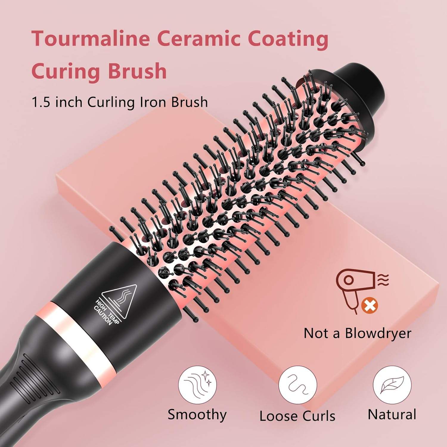 ORANGLES Best Hair Straightening Brush Meinuo Thermal Automatic Rotating Hot Comb and Hair Curler - detailed closeup view - illustrating benefits - Image 3 of 4 | created for all | Shop Best Hair Straightening Brush Meinuo Thermal Automatic Rotating Hot Comb and Hair Curler North Carolina | Free Shipping ORANGLES