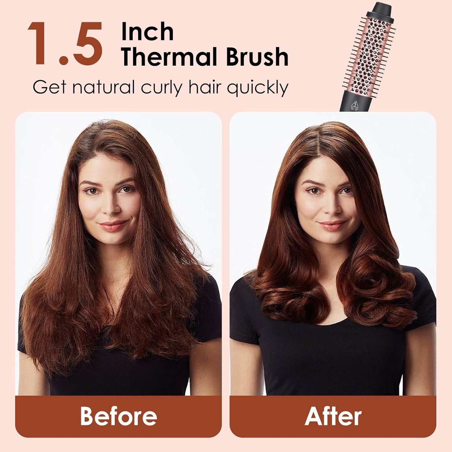 ORANGLES Best Hair Straightening Brush Meinuo Thermal Automatic Rotating Hot Comb and Hair Curler - angled perspective - presenting advantages - Image 4 of 4 | fits any environment | Purchase Best Hair Straightening Brush Meinuo Thermal Automatic Rotating Hot Comb and Hair Curler Michigan | Free Shipping ORANGLES
