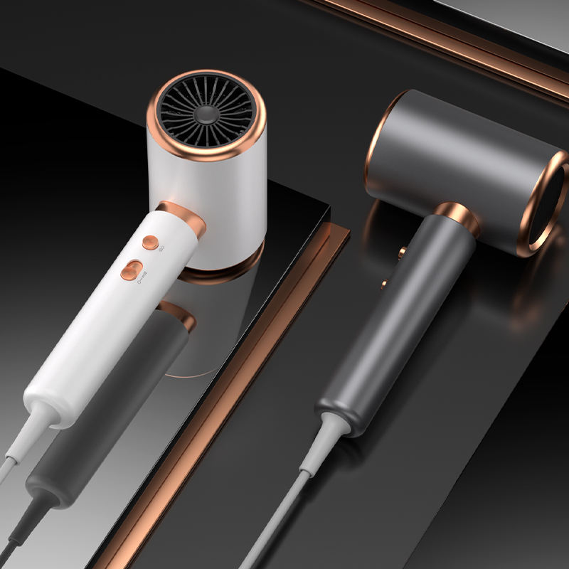 ORANGLES Best Hair Dryer Black Gold High‑Power Blue Ion Technology with High‑Speed Diffuser for Salon Styling - detailed closeup view - illustrating benefits - Image 3 of 4 | created for all | Shop Best Hair Dryer Black Gold High‑Power Blue Ion Technology with High‑Speed Diffuser for Salon Styling North Carolina | Free Shipping ORANGLES