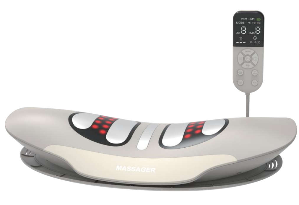 ORANGLES Lumbar Massager Eveekon Electric Heated Intelligent Back and Waist Relief - high resolution display - exposing craftsmanship - Image 2 of 6 | built for everyone | Lumbar Massager Eveekon Electric Heated Intelligent Back and Waist Relief for sale Georgia | Free Shipping ORANGLES