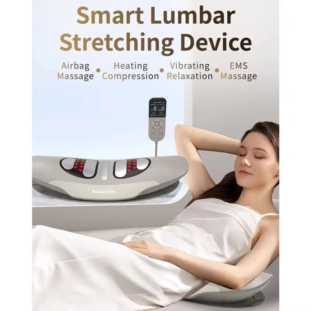 ORANGLES Lumbar Massager Eveekon Electric Heated Intelligent Back and Waist Relief - elegant presentation - exhibiting components - Image 6 of 6 | ideal for home | Discount on Lumbar Massager Eveekon Electric Heated Intelligent Back and Waist Relief Virginia | Free Shipping ORANGLES
