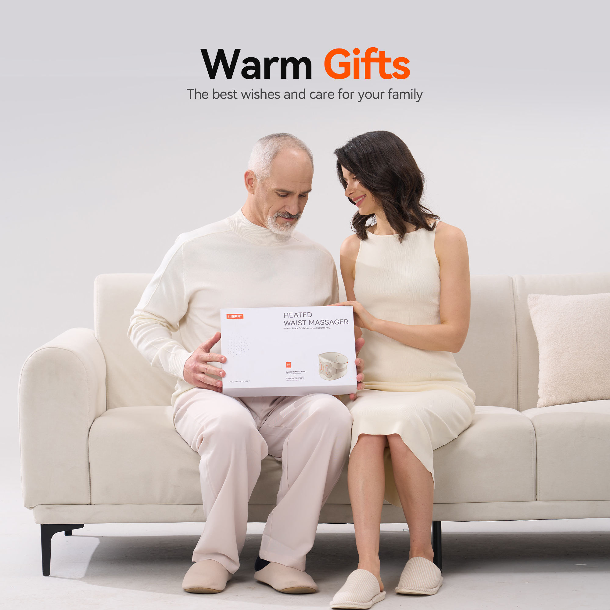 ORANGLES Lumbar Back Support Belt Eveekon 2025 Smart Graphene Heated Waist Massager - detailed closeup view - illustrating benefits - Image 3 of 6 | created for all | Shop Lumbar Back Support Belt Eveekon 2025 Smart Graphene Heated Waist Massager North Carolina | Free Shipping ORANGLES