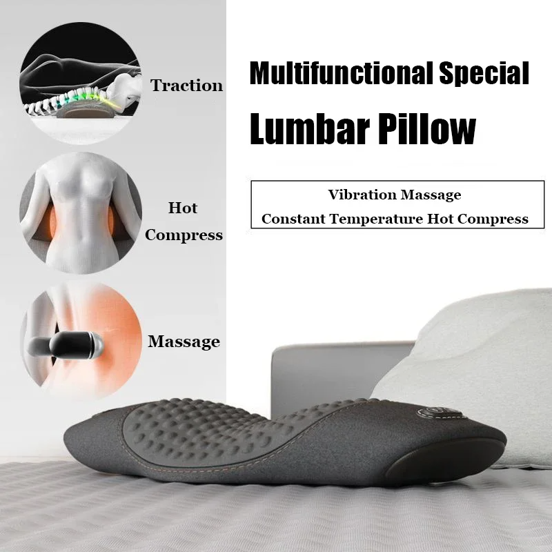 ORANGLES Massage Cushion Heated Lumbar Waist Pillow Electric Back and Bed Relief Device - full product showcase - displaying specifications - Image 5 of 5 | adapts to any space | Massage Cushion Heated Lumbar Waist Pillow Electric Back and Bed Relief Device deal New Jersey | Free Shipping ORANGLES