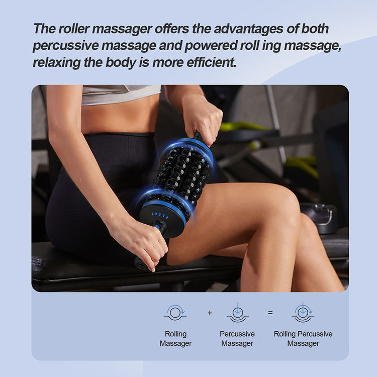 ORANGLES Percussive Massager Wireless 5 Speed Device for Neck Back Legs and Shoulder Relief - detailed closeup view - illustrating benefits - Image 3 of 6 | created for all | Shop Percussive Massager Wireless 5 Speed Device for Neck Back Legs and Shoulder Relief North Carolina | Free Shipping ORANGLES
