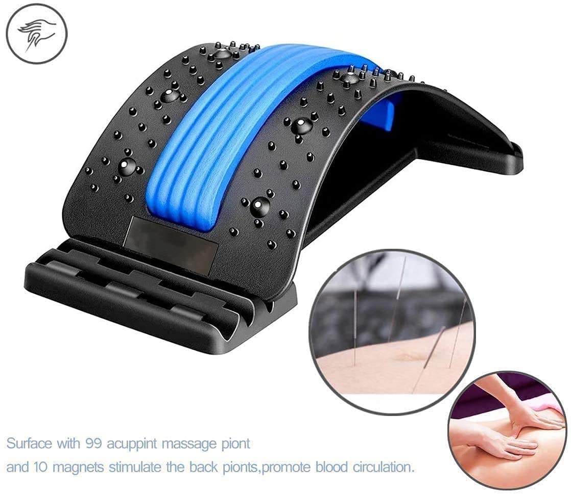 ORANGLES Lumbar Traction Device Stepless Gear Adjustment ABS Back Massager Stretcher - angled perspective - presenting advantages - Image 4 of 5 | fits any environment | Purchase Lumbar Traction Device Stepless Gear Adjustment ABS Back Massager Stretcher Michigan | Free Shipping ORANGLES