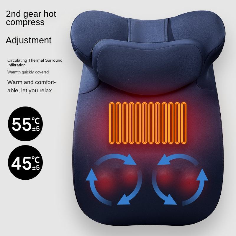 ORANGLES Neck Massage Pillow Heat Shiatsu Electric Cushion for Neck Back Waist and Belly Relief - high resolution display - exposing craftsmanship - Image 2 of 5 | built for everyone | Neck Massage Pillow Heat Shiatsu Electric Cushion for Neck Back Waist and Belly Relief for sale Georgia | Free Shipping ORANGLES