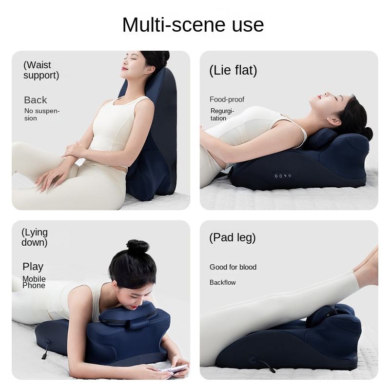 ORANGLES Neck Massage Pillow Heat Shiatsu Electric Cushion for Neck Back Waist and Belly Relief - angled perspective - presenting advantages - Image 4 of 5 | fits any environment | Purchase Neck Massage Pillow Heat Shiatsu Electric Cushion for Neck Back Waist and Belly Relief Michigan | Free Shipping ORANGLES