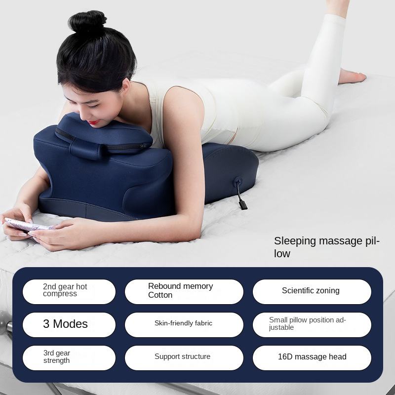 ORANGLES Neck Massage Pillow Heat Shiatsu Electric Cushion for Neck Back Waist and Belly Relief - full product showcase - displaying specifications - Image 5 of 5 | adapts to any space | Neck Massage Pillow Heat Shiatsu Electric Cushion for Neck Back Waist and Belly Relief deal New Jersey | Free Shipping ORANGLES