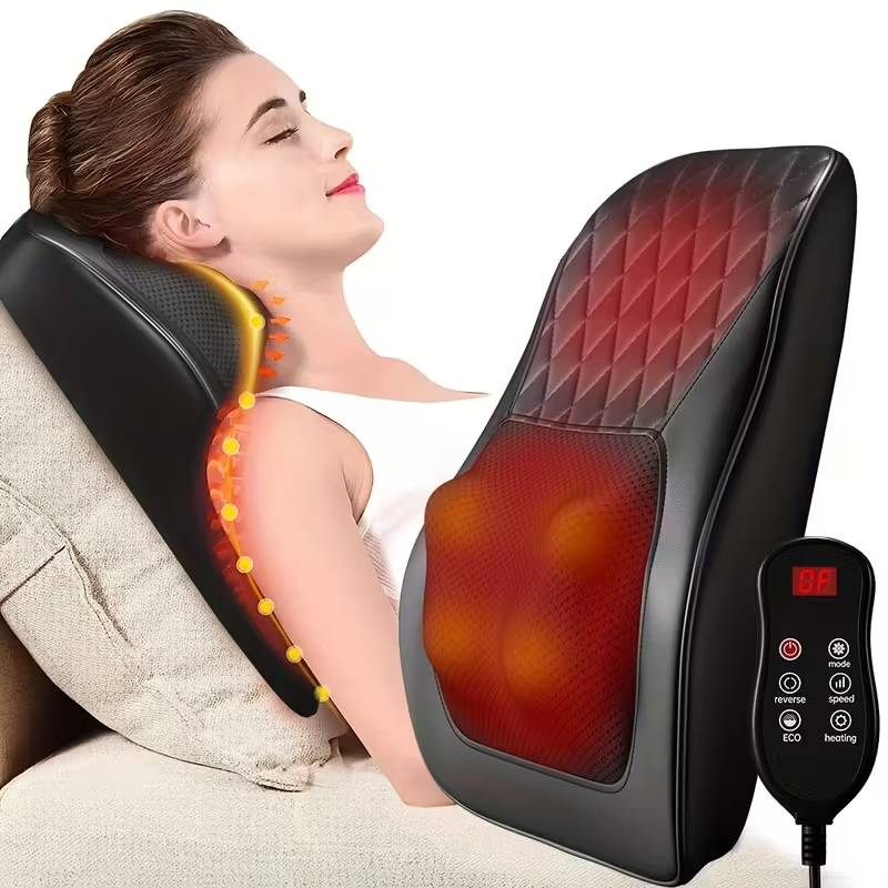Neck Massage Pillow Smart Electric Cushion for Neck and Back Relief