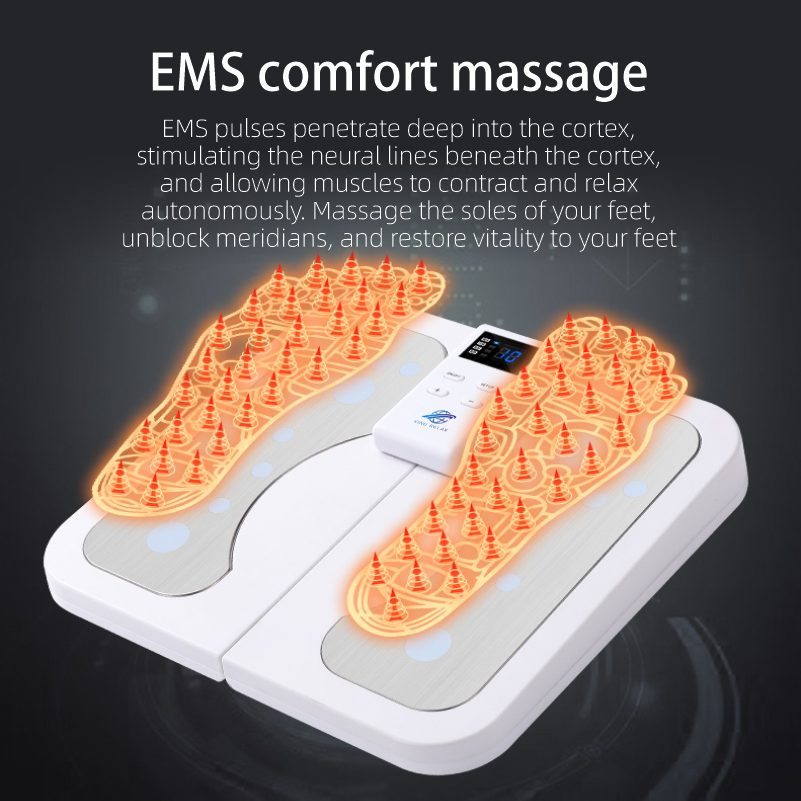 ORANGLES Massaging Heating Pad Microcurrent Foot Stimulator for Pain Relief and Muscle Recovery - angled perspective - presenting advantages - Image 4 of 5 | fits any environment | Purchase Massaging Heating Pad Microcurrent Foot Stimulator for Pain Relief and Muscle Recovery Michigan | Free Shipping ORANGLES