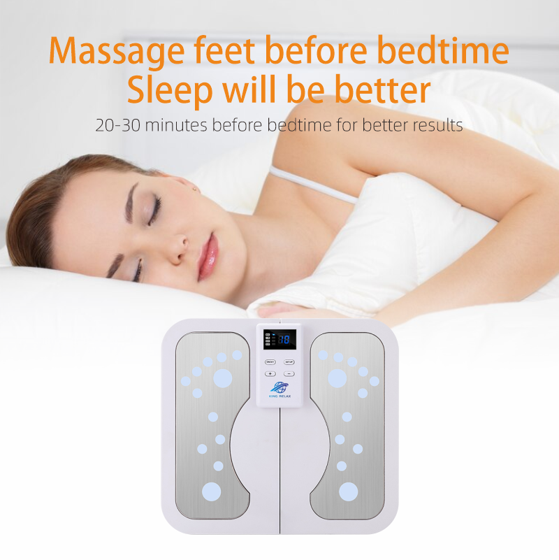 ORANGLES Massaging Heating Pad Microcurrent Foot Stimulator for Pain Relief and Muscle Recovery - full product showcase - displaying specifications - Image 5 of 5 | adapts to any space | Massaging Heating Pad Microcurrent Foot Stimulator for Pain Relief and Muscle Recovery deal New Jersey | Free Shipping ORANGLES