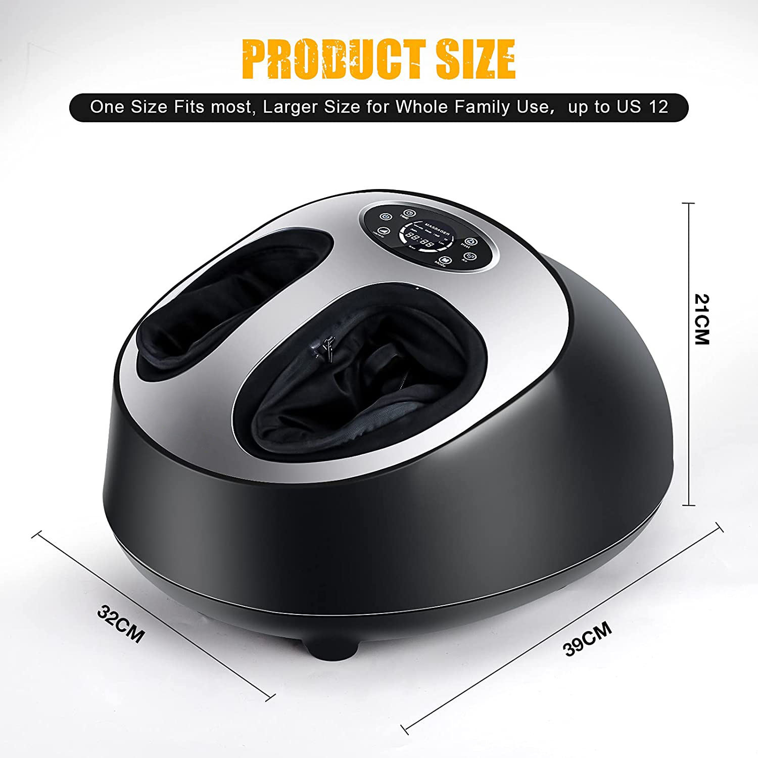 ORANGLES Shiatsu Foot Massager Air Compression with Adjustable Modes for Pain Relief and Circulation - elegant presentation - exhibiting components - Image 6 of 6 | ideal for home | Discount on Shiatsu Foot Massager Air Compression with Adjustable Modes for Pain Relief and Circulation Virginia | Free Shipping ORANGLES