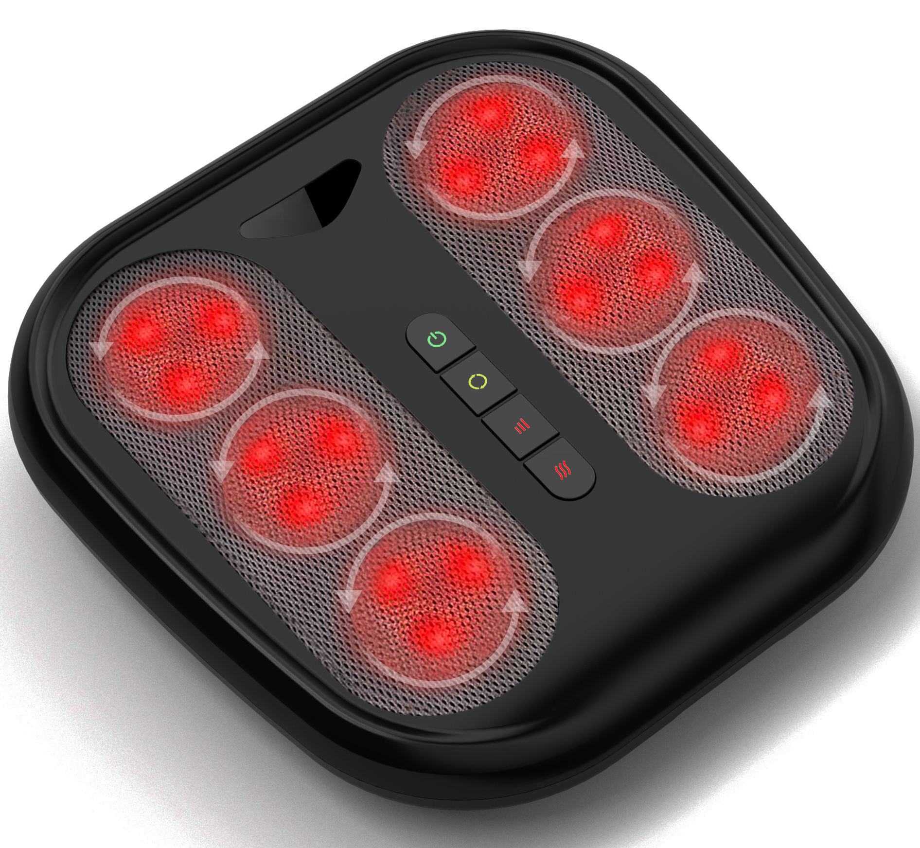 ORANGLES Foot Massage Machine Shiatsu Phenitech Electric Heat with Washable Cover for Foot and Back Relief - detailed closeup view - illustrating benefits - Image 3 of 3 | created for all | Shop Foot Massage Machine Shiatsu Phenitech Electric Heat with Washable Cover for Foot and Back Relief North Carolina | Free Shipping ORANGLES