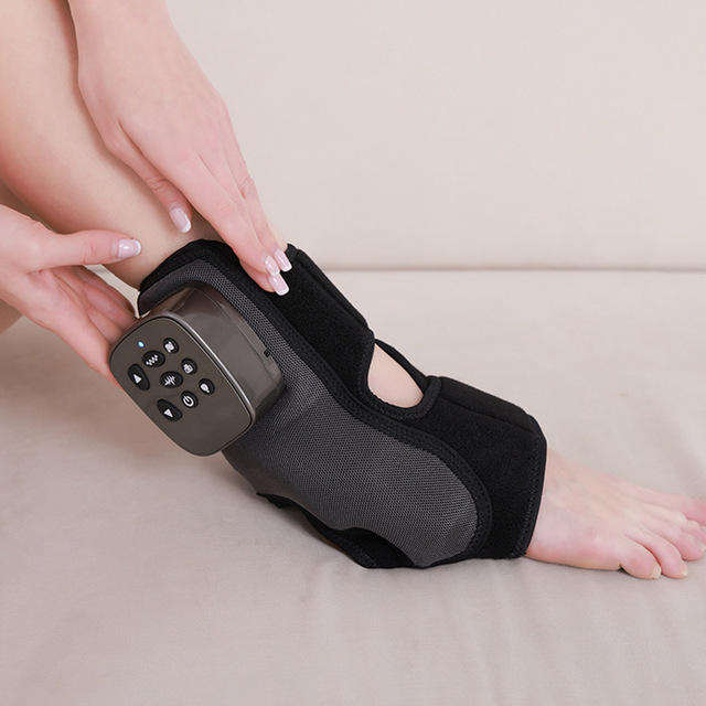 ORANGLES Ankle Massager Electric Heat Vibration and Air Compression Therapy for Pain Relief and Circulation - angled perspective - presenting advantages - Image 4 of 5 | fits any environment | Purchase Ankle Massager Electric Heat Vibration and Air Compression Therapy for Pain Relief and Circulation Michigan | Free Shipping ORANGLES