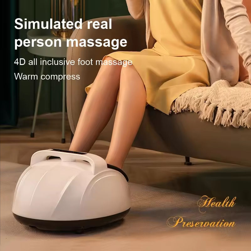 ORANGLES Shiatsu Foot Massager Electric Heat and Air Compression for Pain Relief and Circulation - detailed closeup view - illustrating benefits - Image 3 of 5 | created for all | Shop Shiatsu Foot Massager Electric Heat and Air Compression for Pain Relief and Circulation North Carolina | Free Shipping ORANGLES