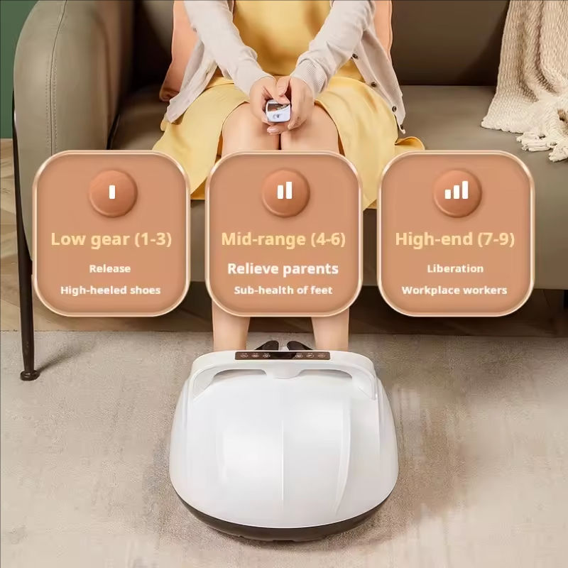 ORANGLES Shiatsu Foot Massager Electric Heat and Air Compression for Pain Relief and Circulation - full product showcase - displaying specifications - Image 5 of 5 | adapts to any space | Shiatsu Foot Massager Electric Heat and Air Compression for Pain Relief and Circulation deal New Jersey | Free Shipping ORANGLES