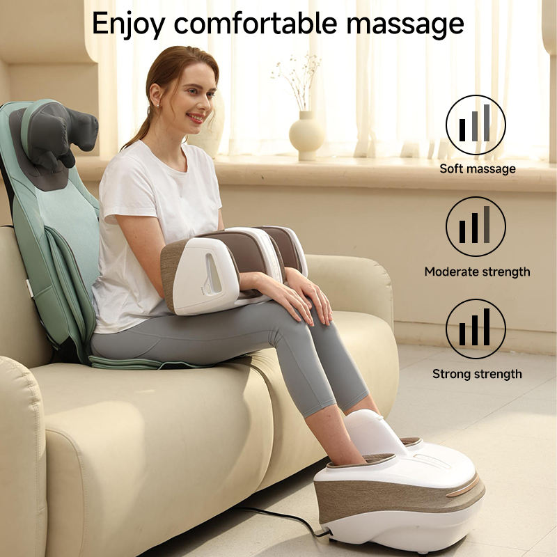 ORANGLES Foot and Calf Massager Shiatsu Heat and Vibration for Circulation and Pain Relief - full product showcase - displaying specifications - Image 5 of 6 | adapts to any space | Foot and Calf Massager Shiatsu Heat and Vibration for Circulation and Pain Relief deal New Jersey | Free Shipping ORANGLES