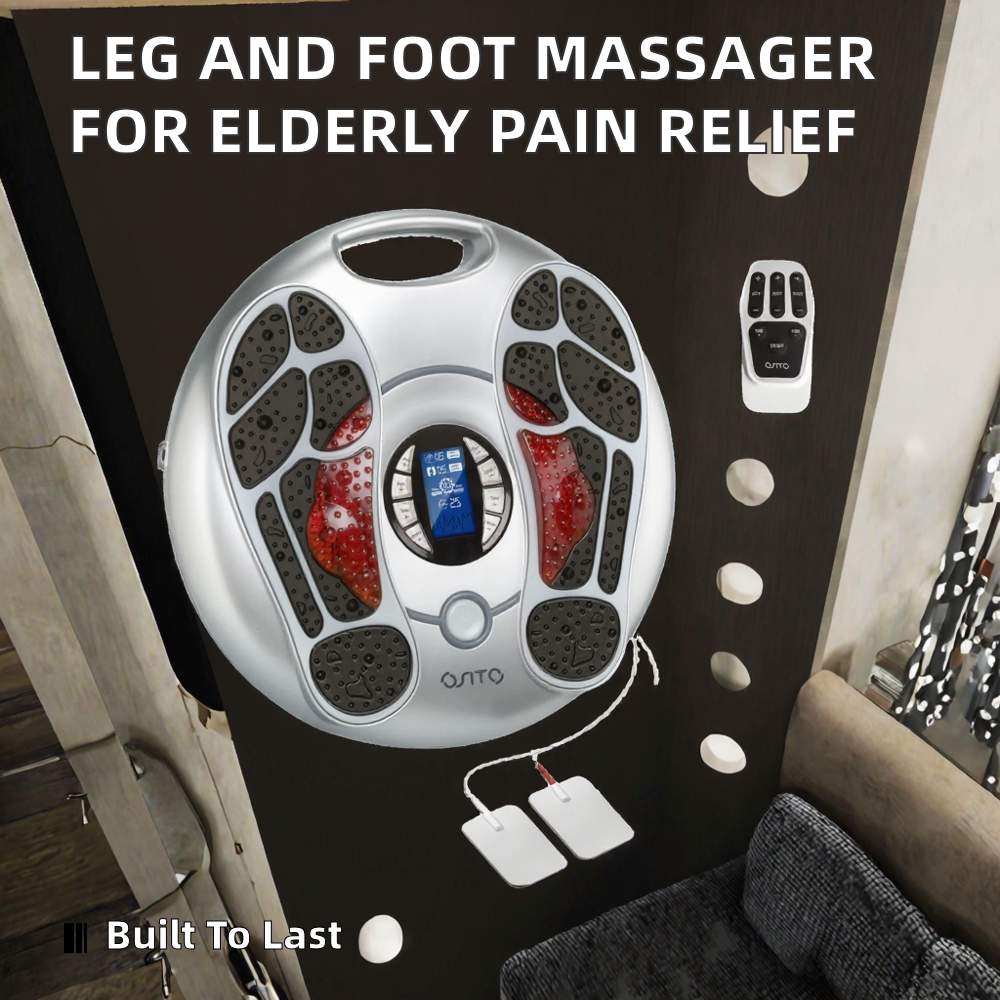 ORANGLES Foot Massager Machine OSTO AST‑300J TENS Therapy for Knee Pain and Diabetic Relief - high resolution display - exposing craftsmanship - Image 2 of 5 | built for everyone | Foot Massager Machine OSTO AST‑300J TENS Therapy for Knee Pain and Diabetic Relief for sale Georgia | Free Shipping ORANGLES