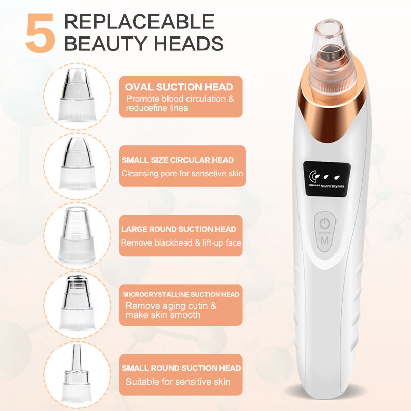 ORANGLES Blackhead Remover Vacuum – Electric Pore Cleaner for Face & Nose - angled perspective - presenting advantages - Image 4 of 5 | fits any environment | Purchase Blackhead Remover Vacuum – Electric Pore Cleaner for Face & Nose Michigan | Free Shipping ORANGLES