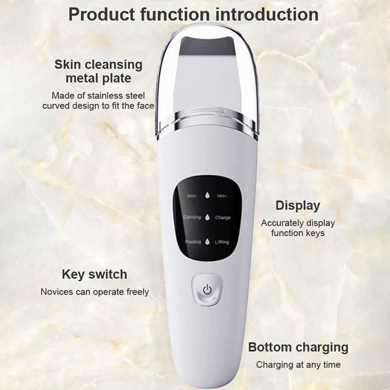 ORANGLES Ultrasonic Skin Scrubber – LCD Facial Deep Cleansing Machine - high resolution display - exposing craftsmanship - Image 2 of 5 | built for everyone | Ultrasonic Skin Scrubber – LCD Facial Deep Cleansing Machine for sale Georgia | Free Shipping ORANGLES