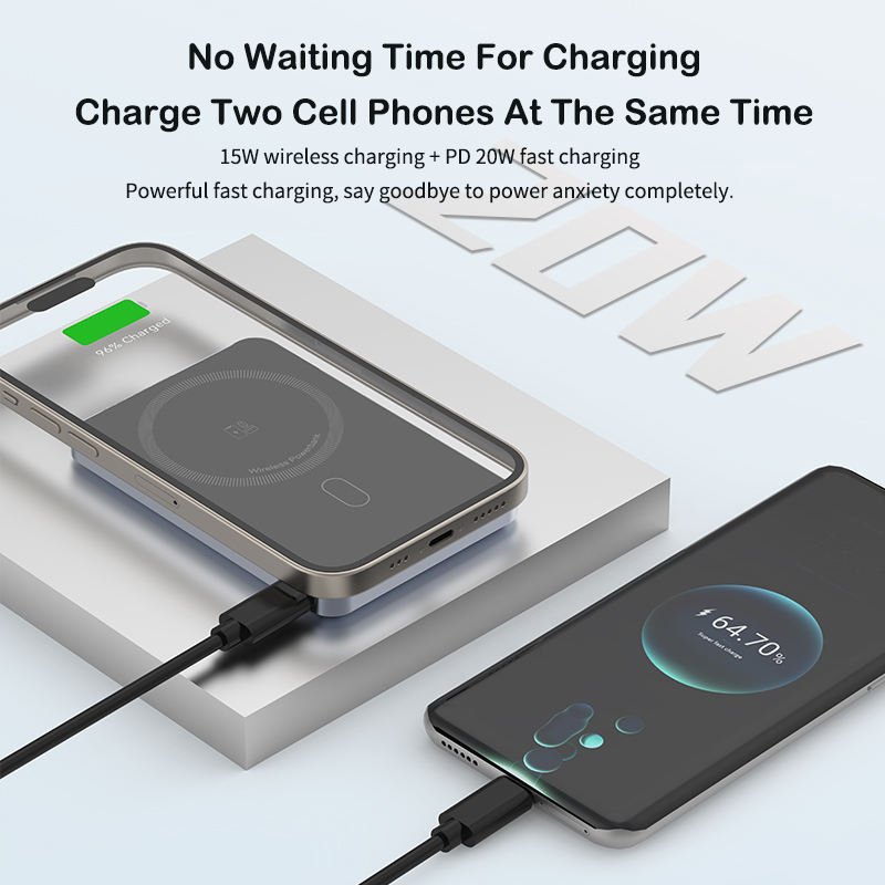 ORANGLES 2‑in‑1 Wireless Power Bank – Foldable Fast Charging 10000mAh & 5000mAh - full product showcase - displaying specifications - Image 5 of 6 | adapts to any space | 2‑in‑1 Wireless Power Bank – Foldable Fast Charging 10000mAh & 5000mAh deal New Jersey | Free Shipping ORANGLES