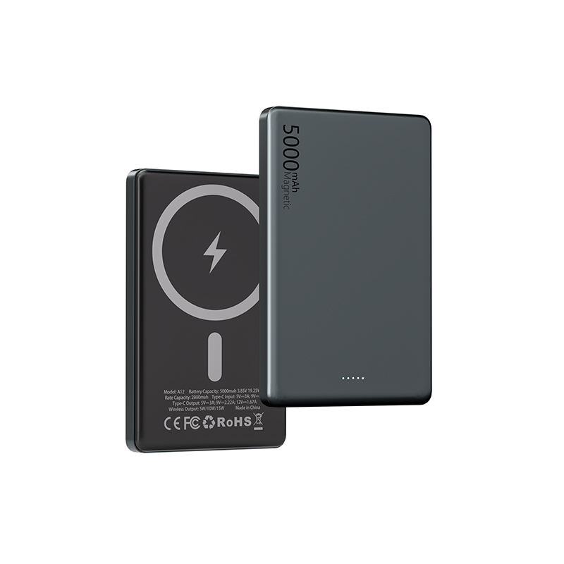 Ultra Slim Mag Wireless Power Bank – 5000mAh Metal Battery Pack