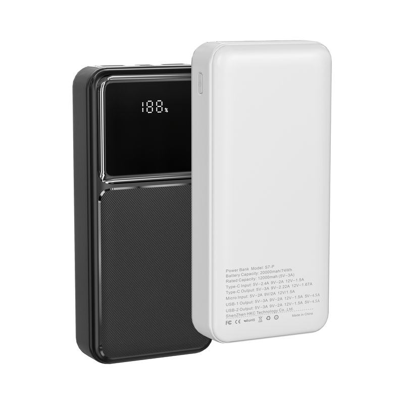 ORANGLES Portable Power Bank – 20000mAh Fast Charging with Built‑in Cables - high resolution display - exposing craftsmanship - Image 2 of 5 | built for everyone | Portable Power Bank – 20000mAh Fast Charging with Built‑in Cables for sale Georgia | Free Shipping ORANGLES