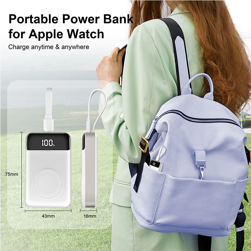 ORANGLES 3000mAh Portable Power Bank – Built‑in Type‑C Outdoor Charger - detailed closeup view - illustrating benefits - Image 3 of 6 | created for all | Shop 3000mAh Portable Power Bank – Built‑in Type‑C Outdoor Charger North Carolina | Free Shipping ORANGLES