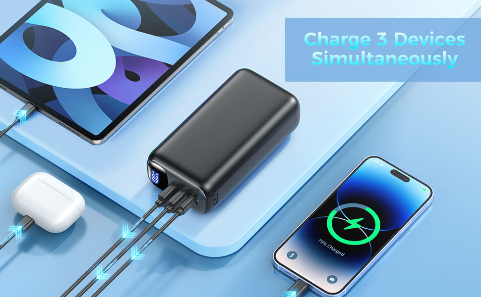 ORANGLES OEM 50000mAh Super Capacity Power Bank – Portable Fast Charging External Battery - detailed closeup view - illustrating benefits - Image 3 of 6 | created for all | Shop OEM 50000mAh Super Capacity Power Bank – Portable Fast Charging External Battery North Carolina | Free Shipping ORANGLES