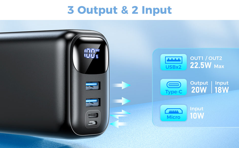 ORANGLES OEM 50000mAh Super Capacity Power Bank – Portable Fast Charging External Battery - full product showcase - displaying specifications - Image 5 of 6 | adapts to any space | OEM 50000mAh Super Capacity Power Bank – Portable Fast Charging External Battery deal New Jersey | Free Shipping ORANGLES