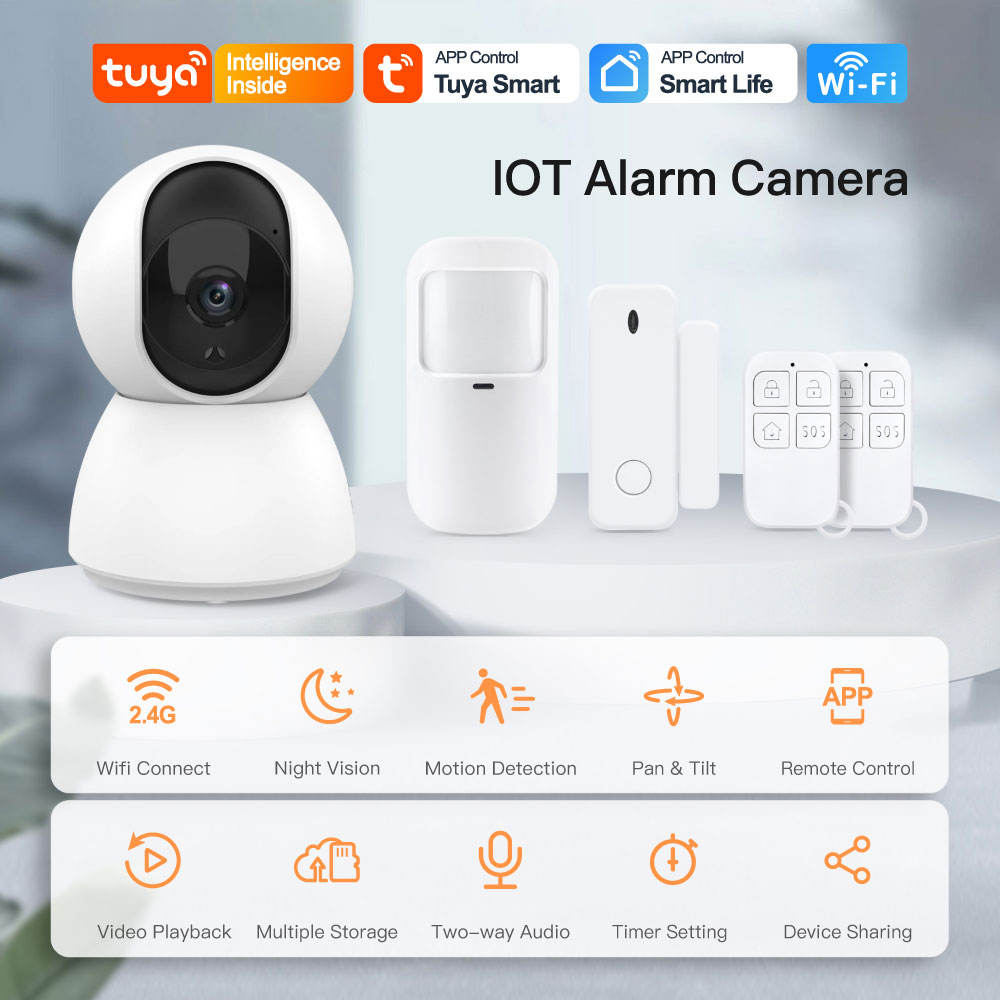 ORANGLES SmartLife 4MP IoT WiFi Security Alarm Camera – 2‑in‑1 Set with Night Vision - high resolution display - exposing craftsmanship - Image 2 of 6 | built for everyone | SmartLife 4MP IoT WiFi Security Alarm Camera – 2‑in‑1 Set with Night Vision for sale Georgia | Free Shipping ORANGLES