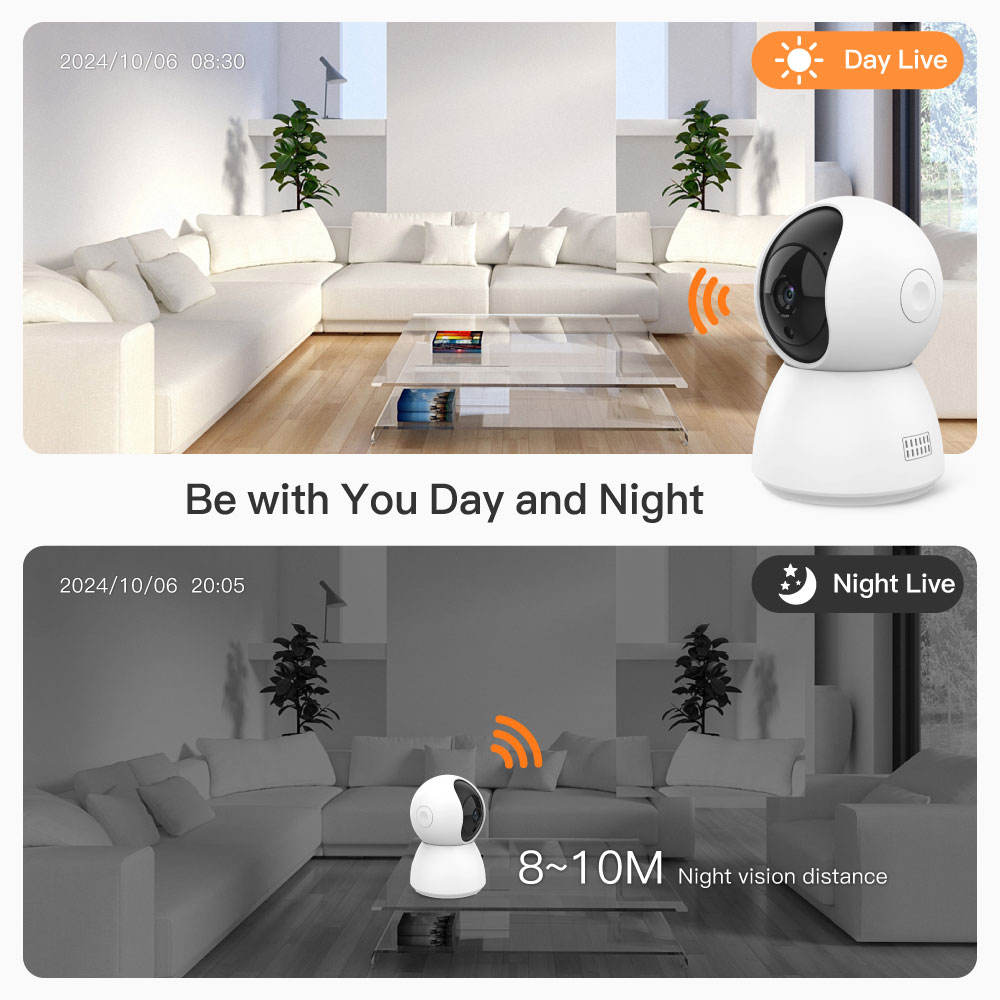 ORANGLES SmartLife 4MP IoT WiFi Security Alarm Camera – 2‑in‑1 Set with Night Vision - elegant presentation - exhibiting components - Image 6 of 6 | ideal for home | Discount on SmartLife 4MP IoT WiFi Security Alarm Camera – 2‑in‑1 Set with Night Vision Virginia | Free Shipping ORANGLES