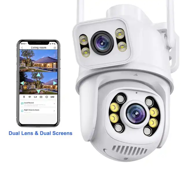 XMEYE 6MP Dual Lens WiFi PTZ Camera – Outdoor CCTV with Audio & Alarm