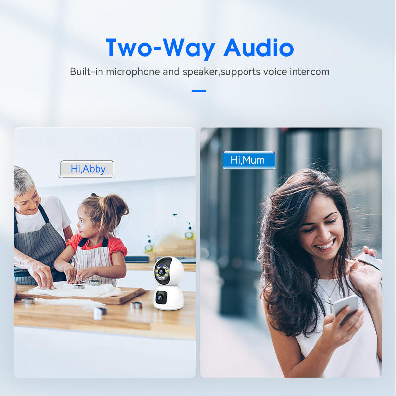 ORANGLES Indoor WiFi Pan‑Tilt Security Camera – 2MP HD with Human Detection & Two‑Way Audio - detailed closeup view - illustrating benefits - Image 3 of 5 | created for all | Shop Indoor WiFi Pan‑Tilt Security Camera – 2MP HD with Human Detection & Two‑Way Audio North Carolina | Free Shipping ORANGLES