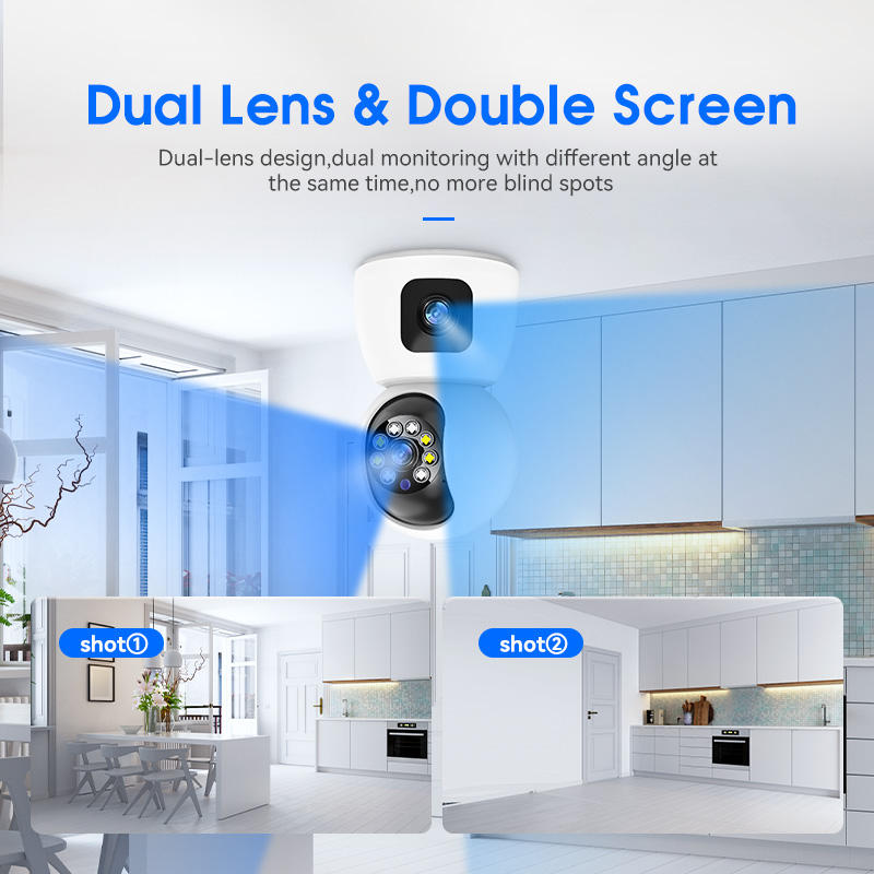 ORANGLES Indoor WiFi Pan‑Tilt Security Camera – 2MP HD with Human Detection & Two‑Way Audio - angled perspective - presenting advantages - Image 4 of 5 | fits any environment | Purchase Indoor WiFi Pan‑Tilt Security Camera – 2MP HD with Human Detection & Two‑Way Audio Michigan | Free Shipping ORANGLES