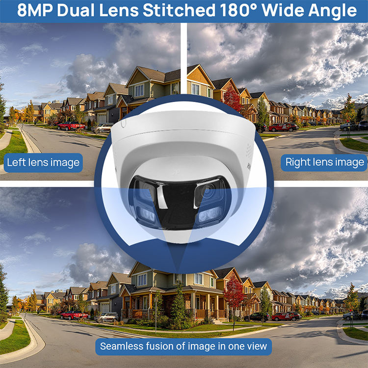 ORANGLES 4K 8MP Dual‑Lens POE Turret Camera – AI Detection & Active Deterrence - angled perspective - presenting advantages - Image 4 of 4 | fits any environment | Purchase 4K 8MP Dual‑Lens POE Turret Camera – AI Detection & Active Deterrence Michigan | Free Shipping ORANGLES