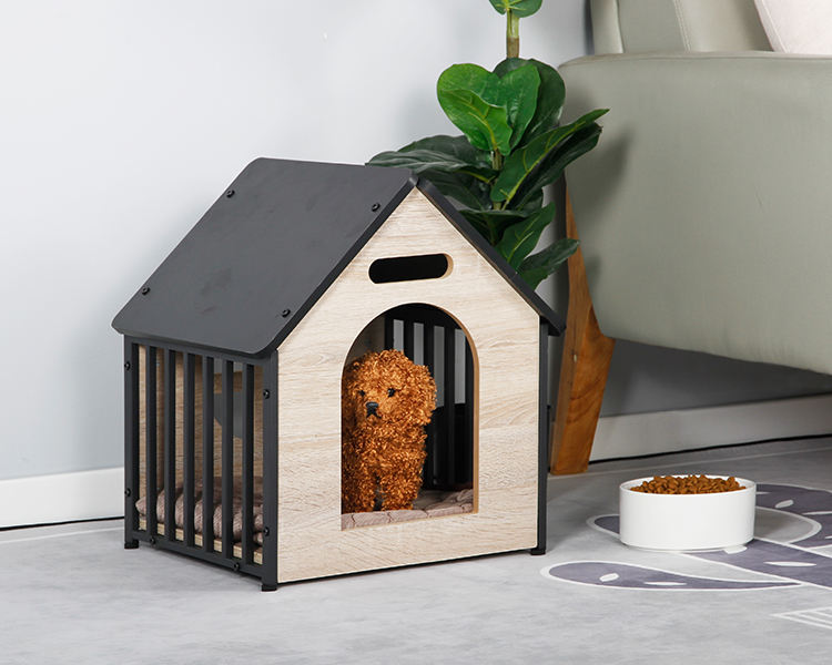ORANGLES Indoor Dog House for Small Dogs – Wooden & Metal Kennel for Cats & Rabbits - high resolution display - exposing craftsmanship - Image 2 of 6 | built for everyone | Indoor Dog House for Small Dogs – Wooden & Metal Kennel for Cats & Rabbits for sale Georgia | Free Shipping ORANGLES